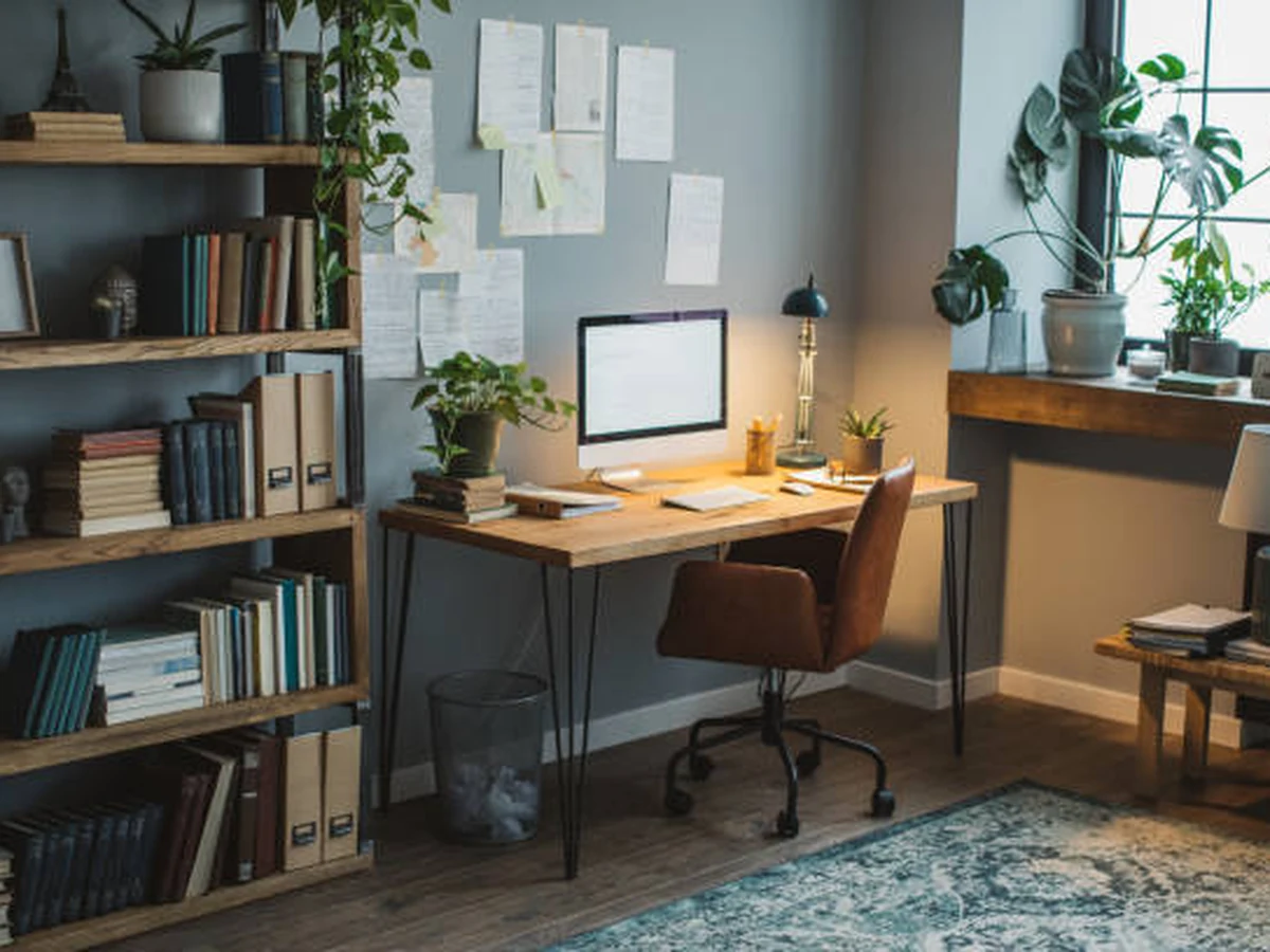 home-office-painting-cosy-home-office-harrogate-decorators Cosy home office painting in Harrogate by Harrogate Decorators