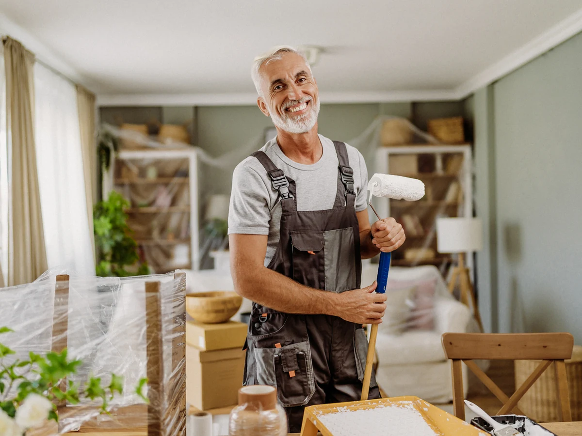 Experienced decorator preparing for period property restoration in Harrogate